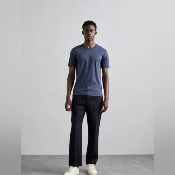 TIGER OF SWEDEN designer men’s OLAF T-SHIRT top LIGHT INK navy prima cotton XXL - Picture 3 of 12